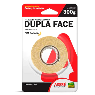 Fita Dupla Face Espuma 12mm X 1,5m Adere em Oferta na Shopee