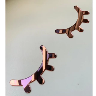 Espelho Decorativo Par de Cílios em Acrílico Lash Designer Salão Studio