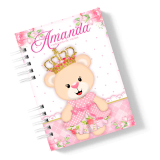 Caderneta de Vacina Menina Personalizada Capa Dura Princesa Ursinha em Oferta na Shopee