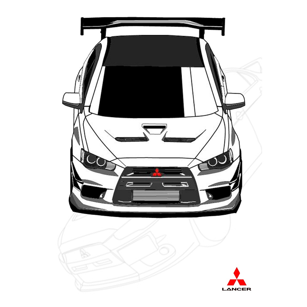 Quadrinho Lancer Audi BMW decoração parede mdf
