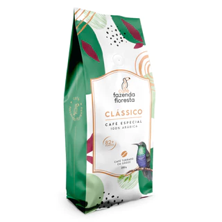 Cafe Fazenda Floresta Especial Clássico em grãos pacote de 250g