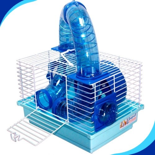 Gaiola Hamster Roedores com Tubos Divertidos - Diversão Visual e Limpeza Fácil - Produto Premium Pet Caprioli Shop