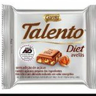 Chocolate Talento Diet 25g Caixa 15 unidades - Zero açúcar