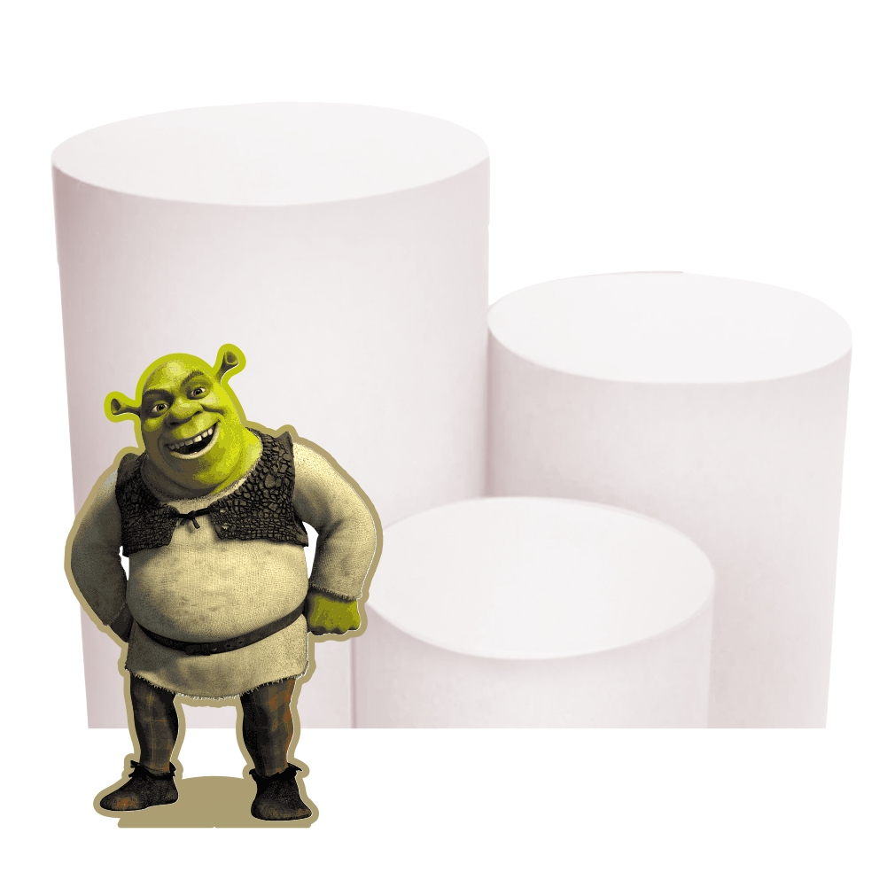 Display de Chão 01 peça 60cm Festa Totens para decoração Shrek em MDF ...