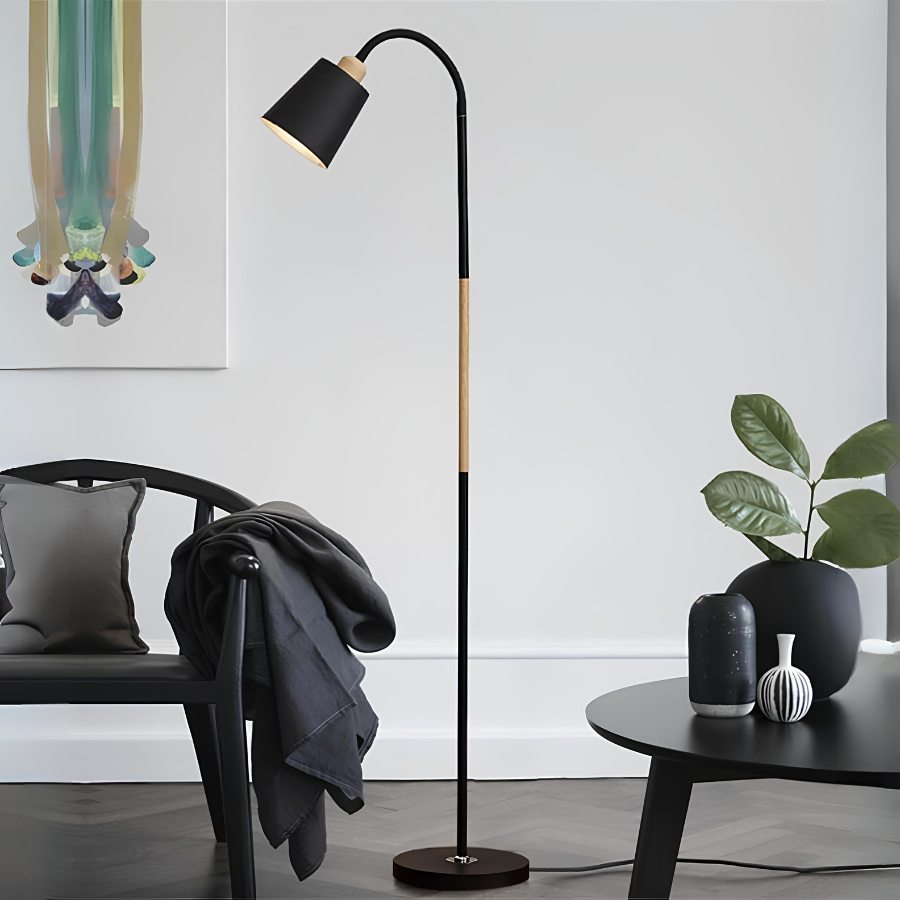 Luminária De Chão Coluna Articulada Moderna Para Sala Quarto ou Escritório