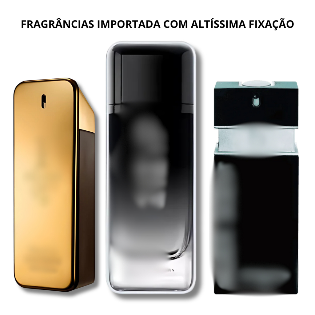 KIT 3 PERFUMES IMPORTADO MASCULINO 100ML EDP | Shopee Brasil
