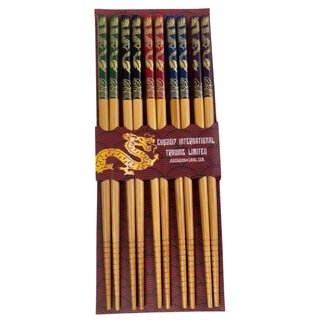 Hashi Comida Japonesa Pauzinho Japonês Decorado Bambu 5 Pares