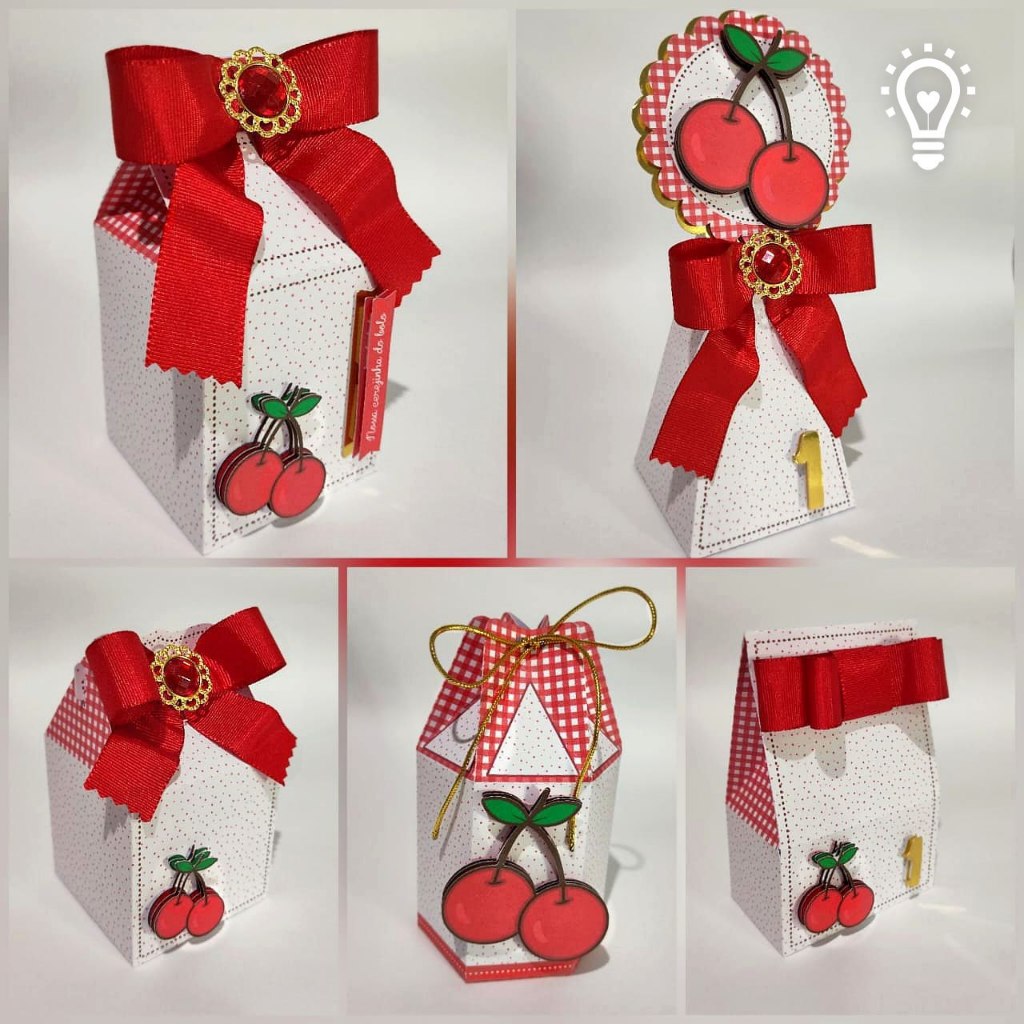 Kit Caixinhas Personalizadas Cerejinha - Cereja | PEGUE E MONTE ou JÁ ...