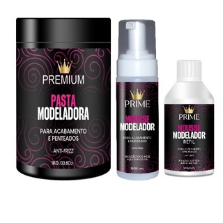 Kit Pasta Modeladora Profissional Pasta Kg Mousse Modelador Prime