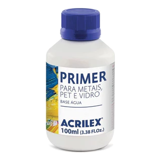 Primer para Metais Plasticos Vidro PET 100ml Liquido Acrilex
