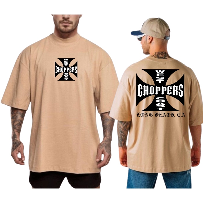 Inconnu 　WestCoastChoppers Camiseta Oversized Manga Larga West Coast Choppers Brian O Connor