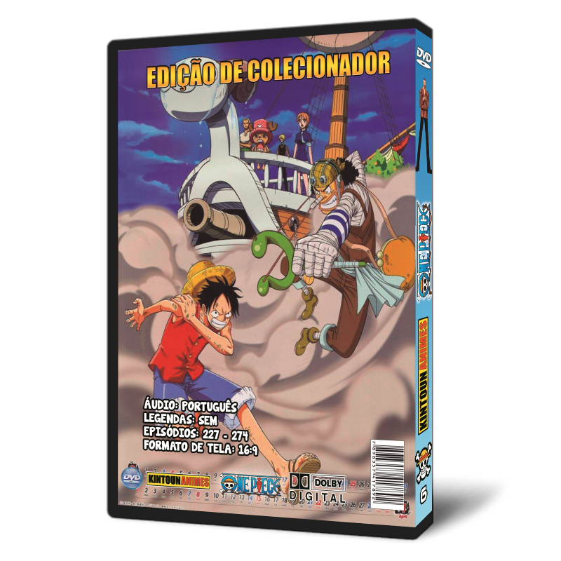 Dvd One Piece Box 6 - Episódios 227 Ao 274 Dublado | Shopee Brasil