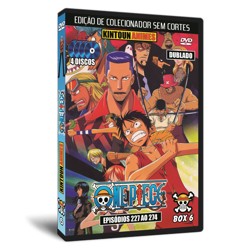 Dvd One Piece Box 6 - Episódios 227 Ao 274 Dublado | Shopee Brasil