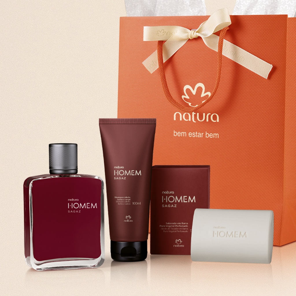 Kit Presente Natura Homem Sagaz Deo Parfum | Shopee Brasil