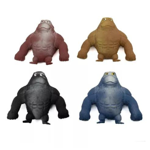 Brinquedo Pequeno Macaco Indestrutível Estica Esmaga, Estresse