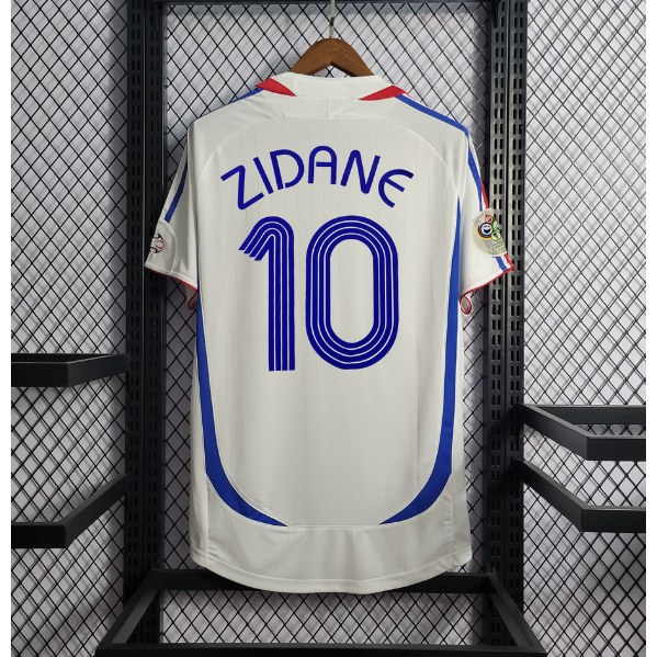Camisa Retro Seleção France Jogador Zidane 10 Top de Linha Premium Edição Limitada