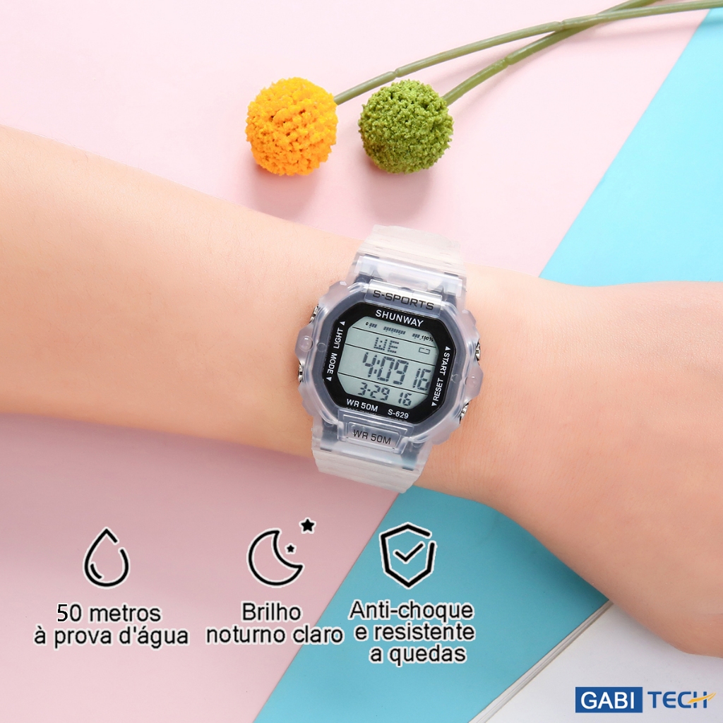Relógio digital feminino à prova d'água — foto 6