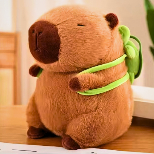 Capivara De Pelúcia Com Mochila 15cm e 23cm - Pelúcia Capivara e Chaveiro Capivara