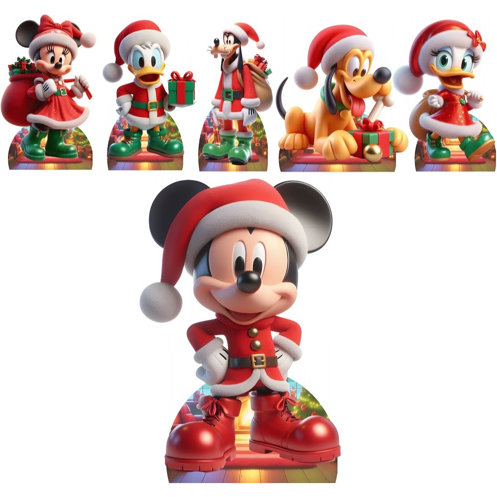 KIT DISPLAY NATAL DO MICKEY E SUA TURMA- DECORAÇÃO DE FESTA