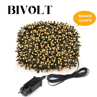 Cordão Pisca Pisca Natal 500 Led 50 Metros 8 Funções Bivolt