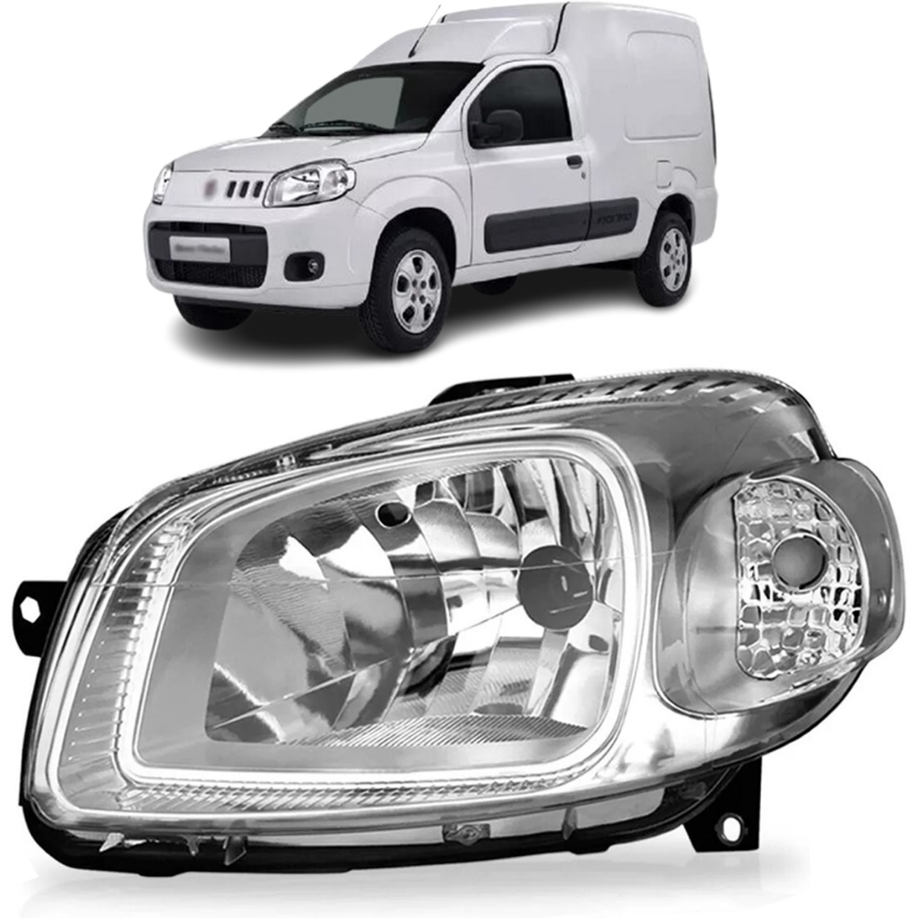Farol Fiorino 2011 2012 2013 2014 2015 Cromado | Shopee Brasil