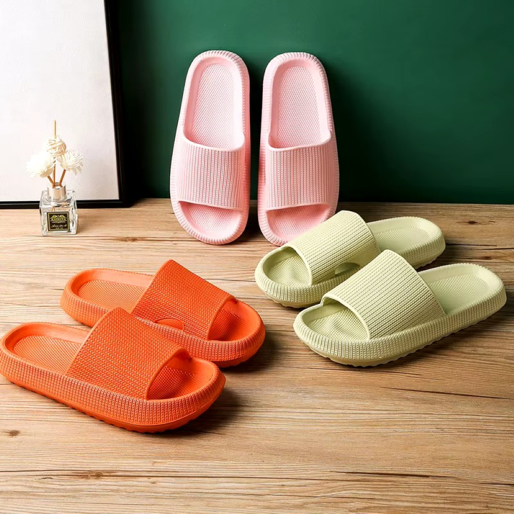 Chinelo Slide Feminino Confortável EVA Micro Expandido Chinelas de ...