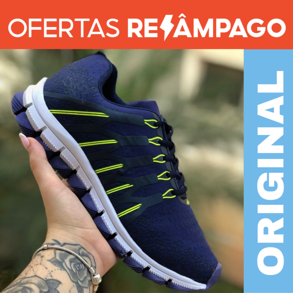 Tênis Masculino Feminino Academia Caminhada Corrida Esportivo e Solado Antiderrapante Promoção Verão