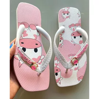 Chinelo Feminino Adulto Confortável Bico Quadrado Sandália Correia Larga Macio Personalizada