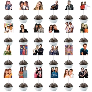 Tags Toppers de Docinhos e Cupcake Cantores Sandy e Junior Anos 90 Anos 2000 Decoração Festa