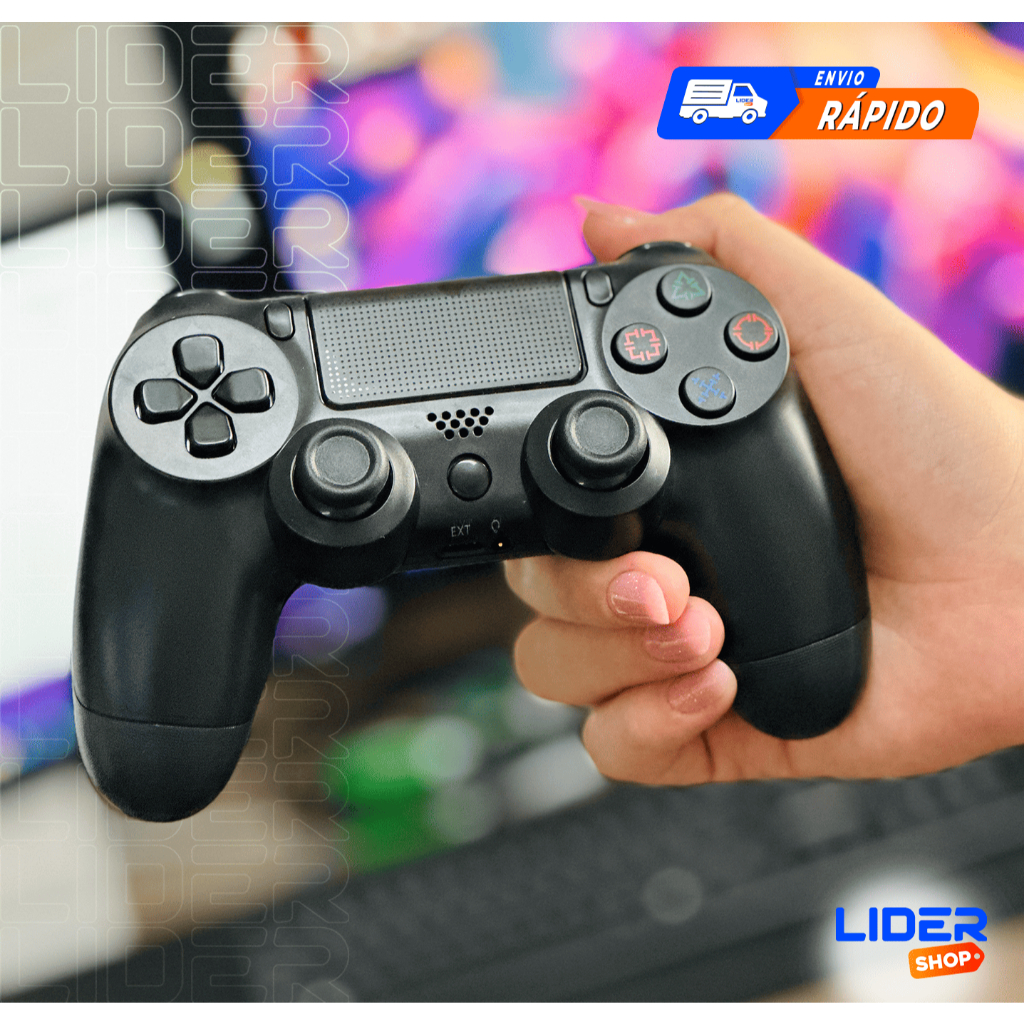 Controle Doubleshock ps4 Sem Fio Joystick Dualshock Double-motor ...