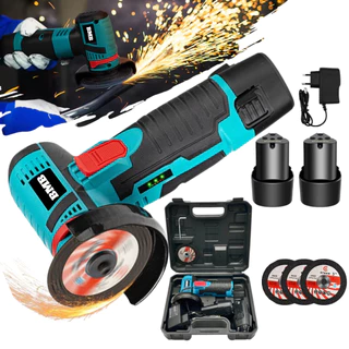 Mini Esmerilhadeira Angular Sem Fio 76mm 12V / 24V com 2 Baterias + Discos em Oferta na Shopee