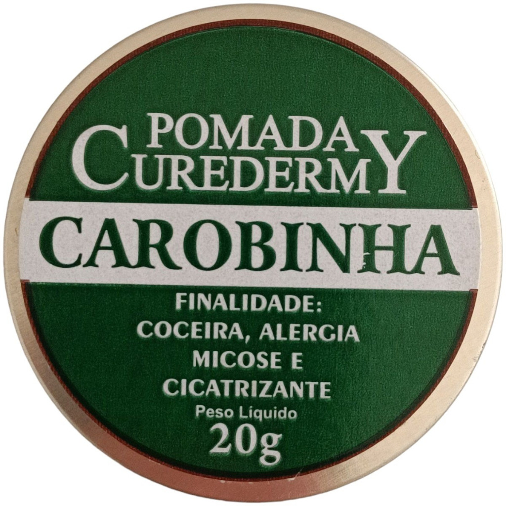 Kit C/2 Pomada Carobinha Para Coceiras Alergias Micose 20g | Shopee Brasil