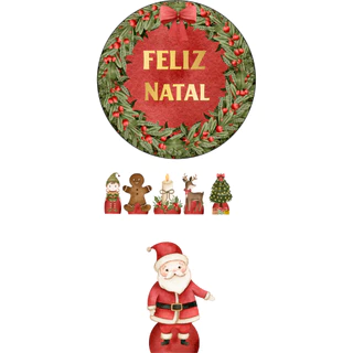 KIT DISPLAYS NATAL - FESTA E DECORAÇÃO