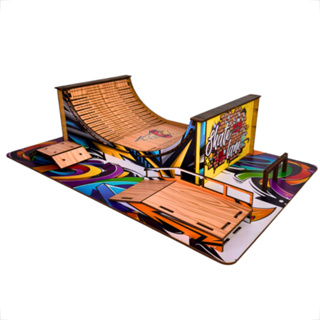 Pista Sk8 Garage Tech Deck - Rampa e Skate de Dedo - Sunny
