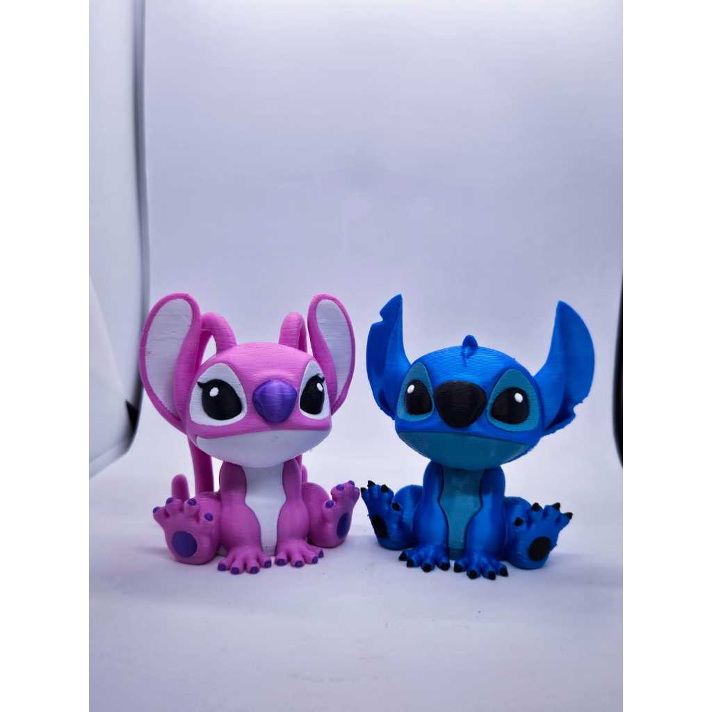 Miniatura Angel ou Stitch, o Casal De Aliens Fofos