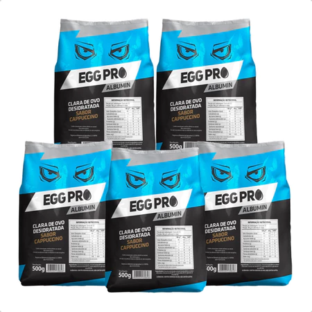 Kit 5x Albumina Desidratada Sabores Diversos 2 5kg Alta Absorção Nutrição Esportiva Proteína Pura