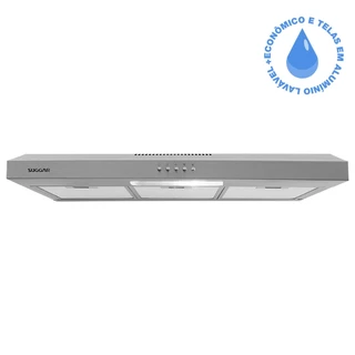 Depurador E Exaustor De Ar Suggar Slim 80cm 3 Velocidades Inox