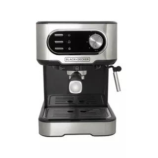 Cafeteira Espresso Black+Decker CE1100G Multifunções Gourmand Gris - Inox