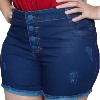 Bermuda plus size feminina short meia coxa
