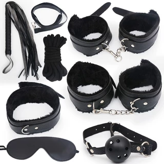KIT 7 Sados Variados Couro Sintético Fetiche Bondage Bdsm Completo 4 Cores SD-SM7 em Oferta na Shopee