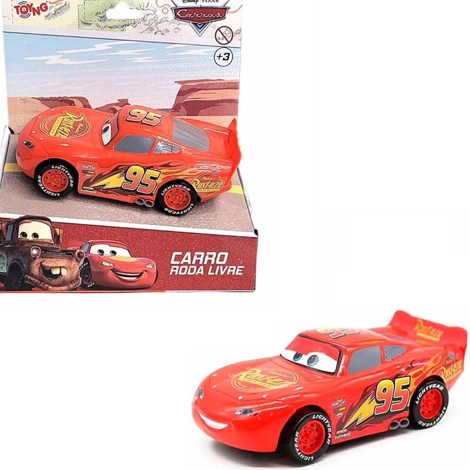 Carrinho (plástico) Relâmpago Mcqueen Disney Pixar Cars (Carros