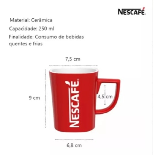 Caneca de Café Nescafé Red Mug | Shopee Brasil