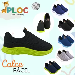 TÊNIS INFANTIL PLOC CALCE FÁCIL ANATÔMICO PLAY26 NUMERAÇÃO DO 20 AO 33 em Oferta na Shopee