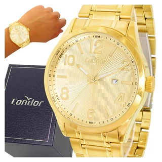 Relógio Condor Masculino Dourado Digital Prova d