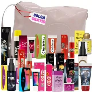 Kit Sex Shop 20 Peças Gel Lubrificante Anel Vibro Produtos Erótico em Oferta na Shopee