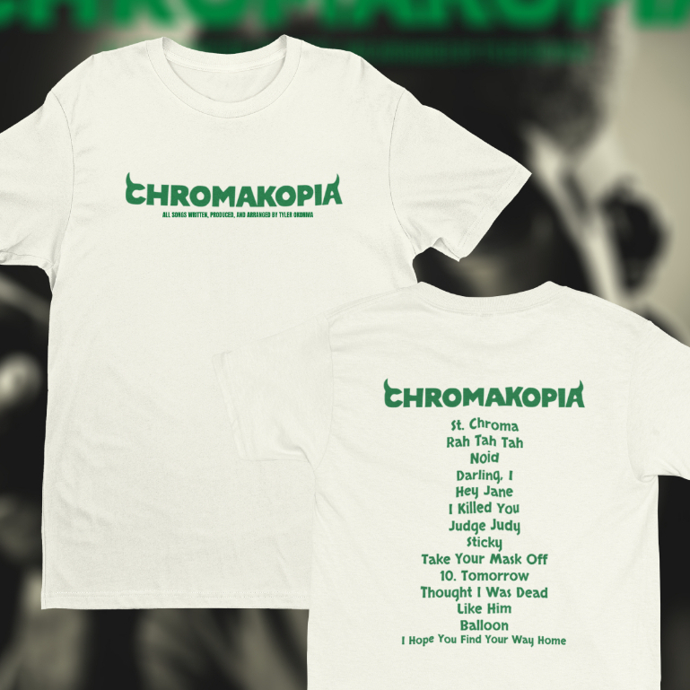 CAMISETA TYLER, THE CREATOR CHROMAKOPIA TRACKLIST [100%algodão ...