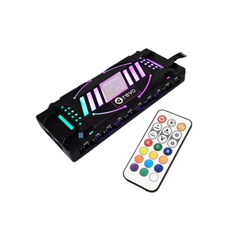 Controladora HUB até 10 FANs ARGB 3 + 4 Pinos Com Controle Remoto