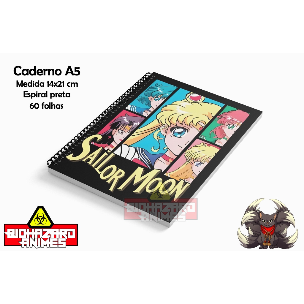 Caderno - Sailor Moon | Shopee Brasil