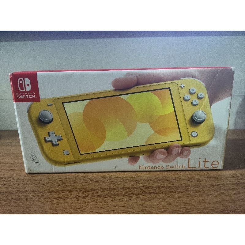 Caixa vazia original Nintendo switch Lite amarelo | Shopee Brasil