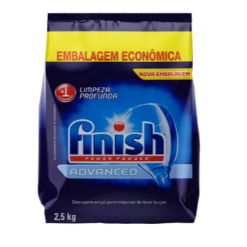 Detergente para lava-louças Finish Power Powder em pó em pacote 2,5 kg ...